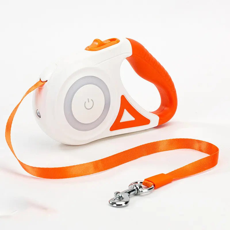 Retractable Dog Leash with One-Button Brake – 3m & 5m Automatic Extendable Pet Traction Rope with Optional Collar mzon store