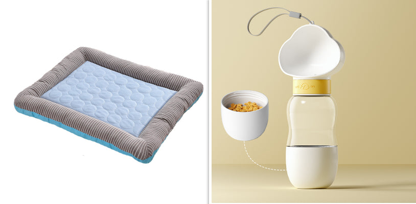 Pet Cooling Pad for Dogs & Cats – Ice Silk Summer Cooling Mat with Non-Slip Bottom (Breathable & Washable)