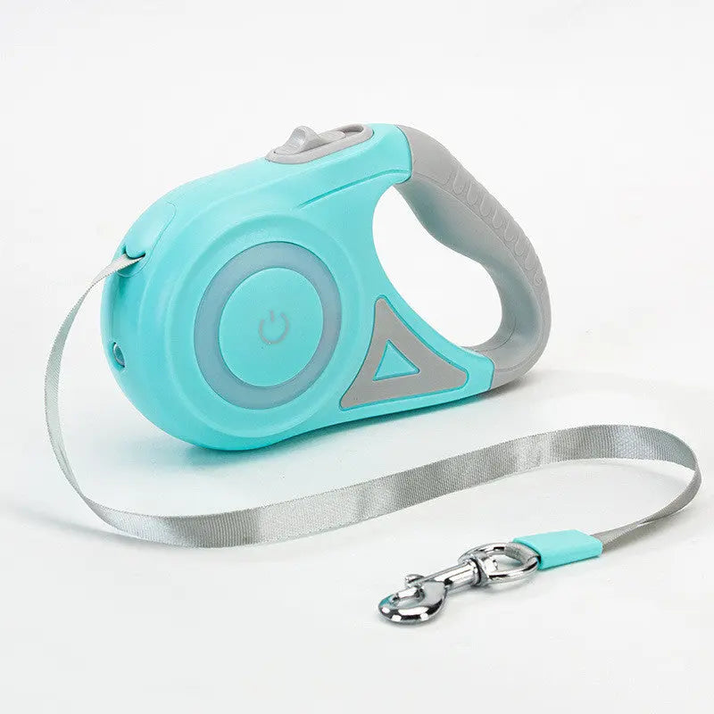 Retractable Dog Leash with One-Button Brake – 3m & 5m Automatic Extendable Pet Traction Rope with Optional Collar mzon store