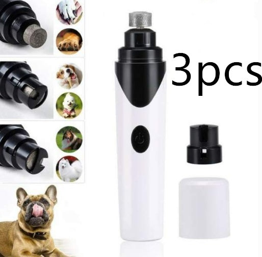 Electric Pet Nail Grinder – Low Noise USB Rechargeable Dog & Cat Nail Trimmer (Safe & Painless Grooming Tool)