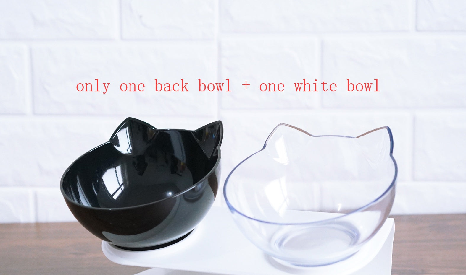 Inclined Cat Bowl – Ergonomic Oblique Mouth Pet Food Dish, Transparent & Anti-Spill