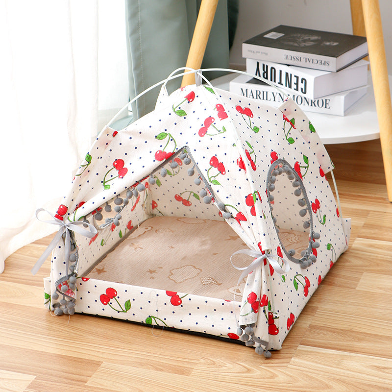 Portable Cat Tent House – Breathable Waterproof Enclosed Pet Bed for Indoor & Outdoor Travel (S–XL)