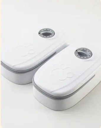 Automatic Pet Feeder Smart Food Dispenser For Cats Dogs Timer Stainless Steel Bowl Auto Dog Cat Pet Feeding Pets Supplies mzon store