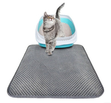 Honeycomb Cat Litter Mat – Waterproof Double-Layer Litter Trapping Pad with EVA Anti-Slip Base