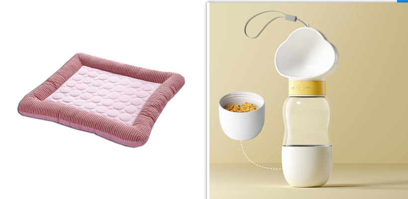 Pet Cooling Pad for Dogs & Cats – Ice Silk Summer Cooling Mat with Non-Slip Bottom (Breathable & Washable)