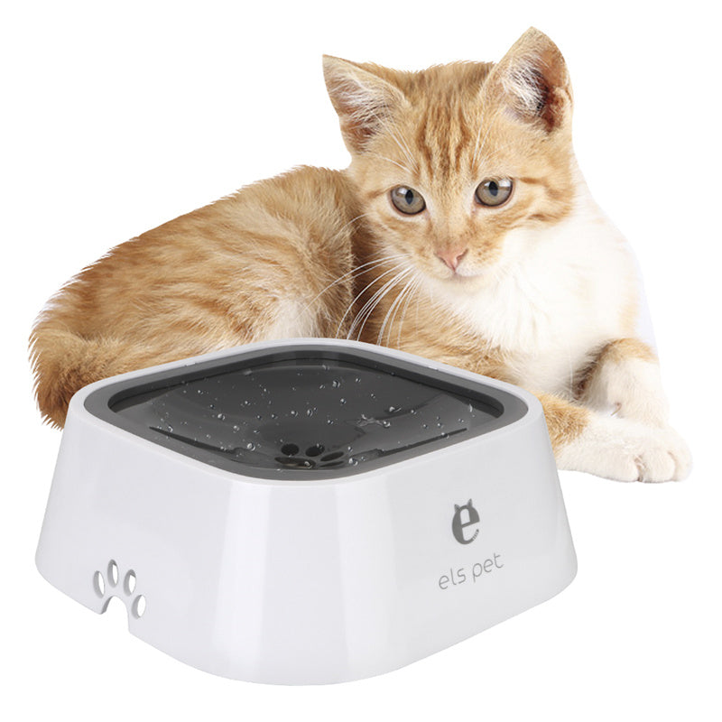 1.5L Floating Dog & Cat Water Bowl – Anti-Overflow Slow Water Feeder with Splash-Proof Design (Travel & Home Use)