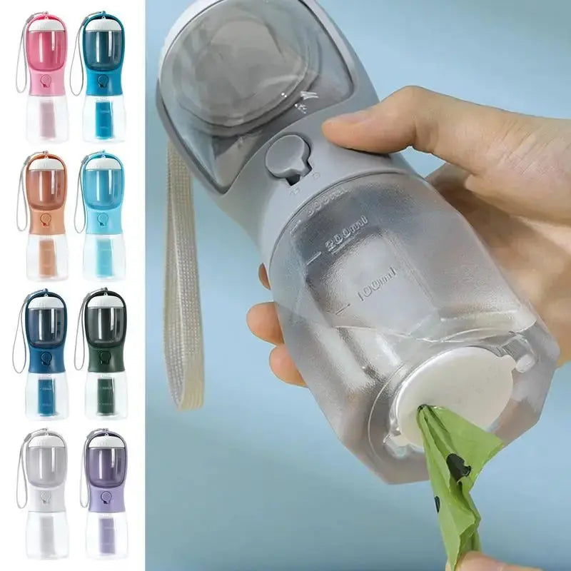 Dog Water Cup Drinking Food Garbage Bag Three-in-one Portable Small Multi-functional Pet Cups Pets Supplies mzon store