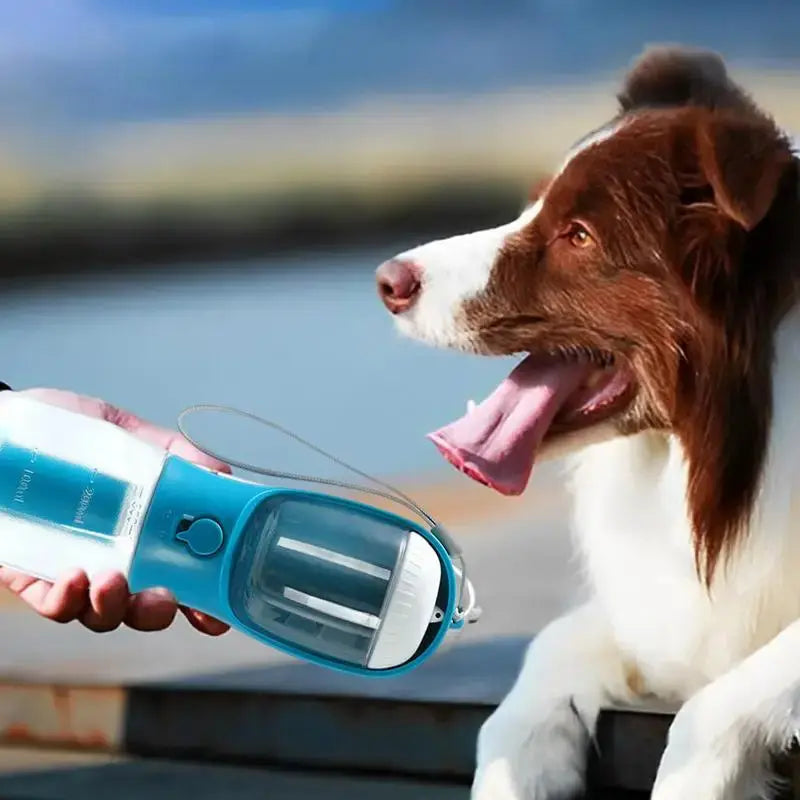 Dog Water Cup Drinking Food Garbage Bag Three-in-one Portable Small Multi-functional Pet Cups Pets Supplies mzon store