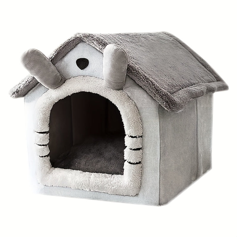 All Season Dog House Style Bed Removable Washable Pet Bed