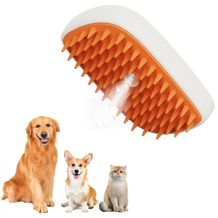 USB Rechargeable Pets Steam Brush Spray Massage Comb Pet Grooming Tools Cat Steam Comb Pet Products mzon store