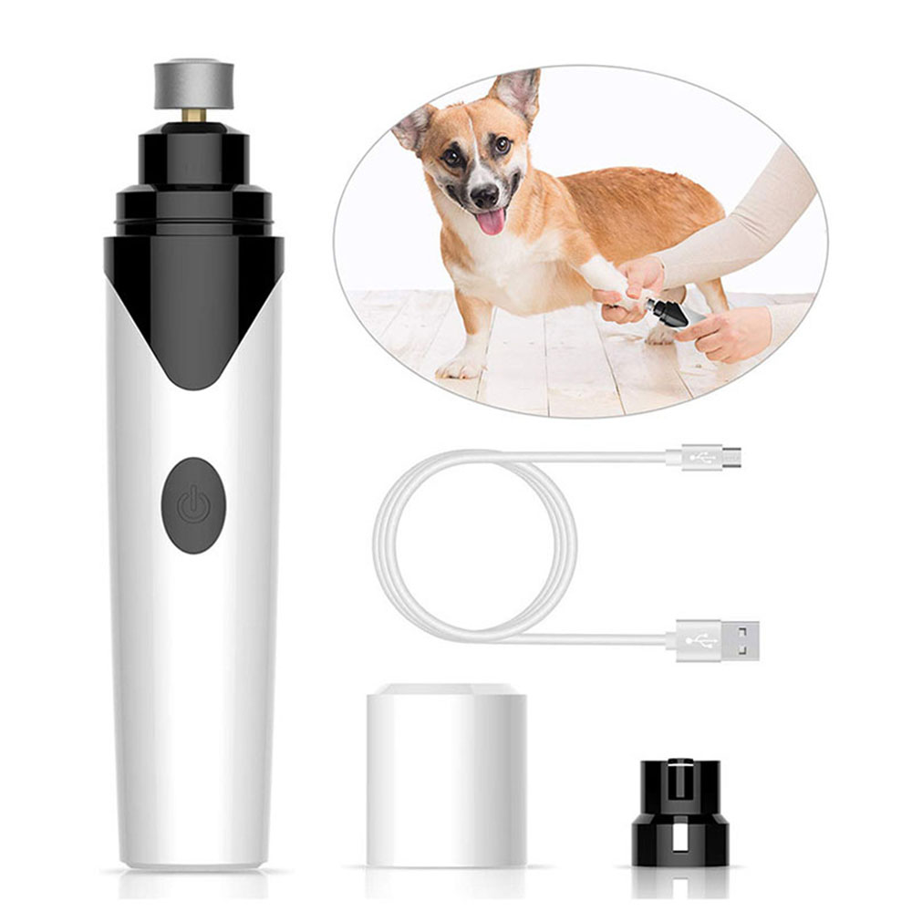 Electric Pet Nail Grinder – Low Noise USB Rechargeable Dog & Cat Nail Trimmer (Safe & Painless Grooming Tool)