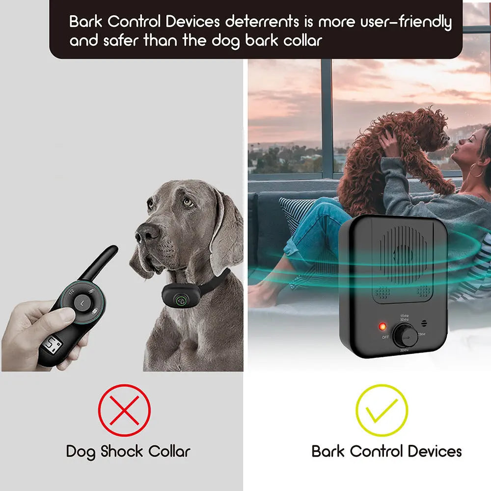Pets Dog Anti Barking Device Pet Dog Ultrasonic Anti Barking Collars Repeller Outdoor Dogs Stop No Bark Control Training Device Supplies mzon store