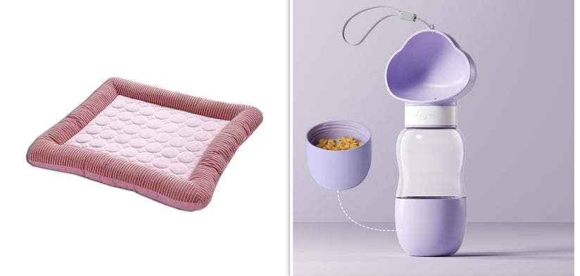 Pet Cooling Pad for Dogs & Cats – Ice Silk Summer Cooling Mat with Non-Slip Bottom (Breathable & Washable)