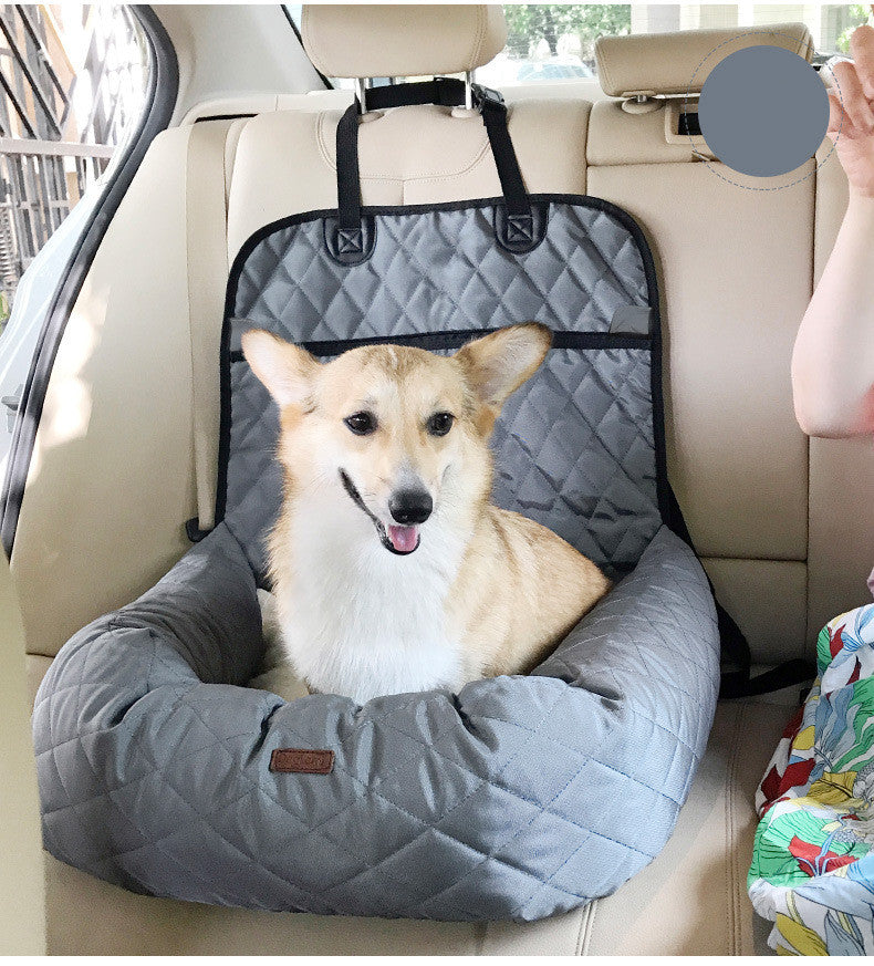 2-in-1 Pet Dog Carrier & Car Seat Pad – Thickened Multi-Purpose Dog Bed for Travel & Home