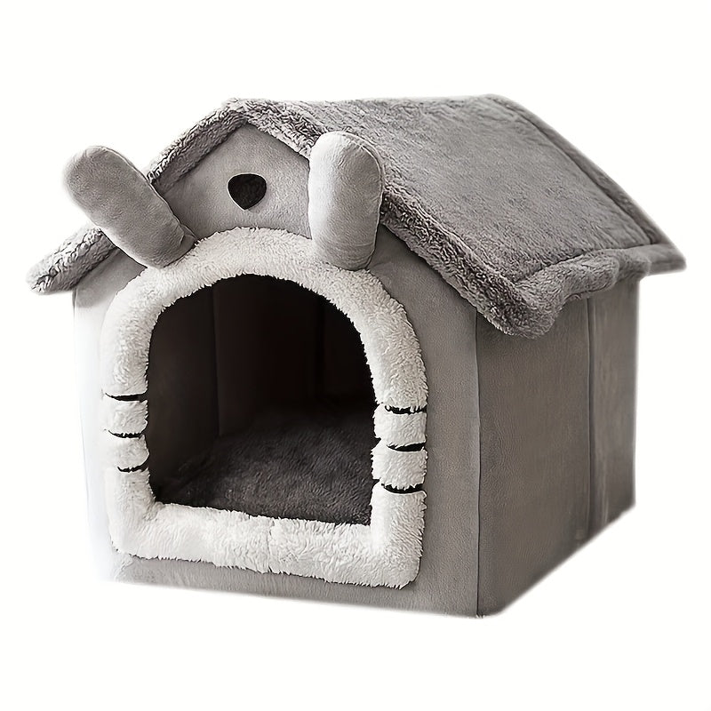 All Season Dog House Style Bed Removable Washable Pet Bed