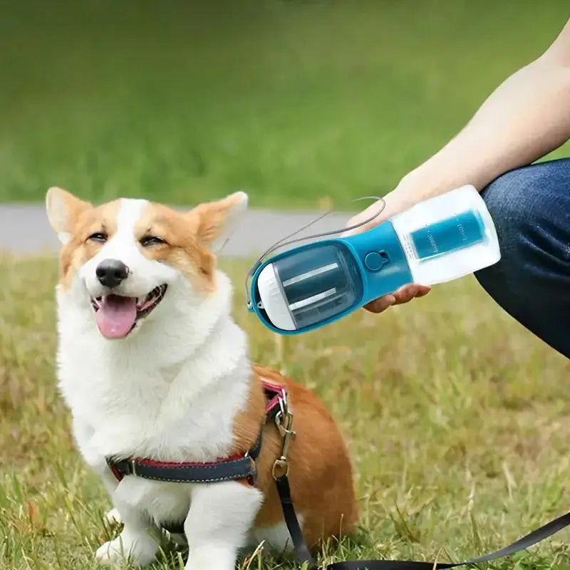 Dog Water Cup Drinking Food Garbage Bag Three-in-one Portable Small Multi-functional Pet Cups Pets Supplies mzon store