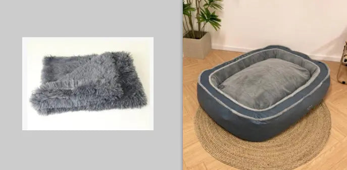 Warm Dog Sleeping Bag Bed – Soft Plush Puppy Cushion Kennel Nest for Small & Medium Dogs mzon store