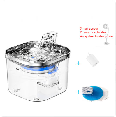 Stainless Steel Automatic Pet Water Fountain – Intelligent Circulating Dispenser for Cats & Dogs