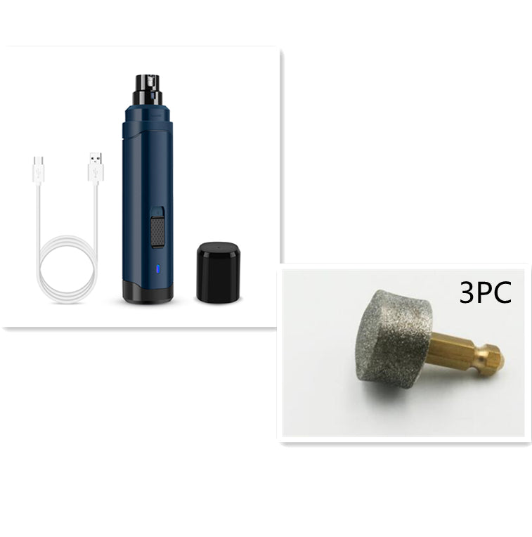 Electric Pet Nail Grinder – Low Noise USB Rechargeable Dog & Cat Nail Trimmer (Safe & Painless Grooming Tool)