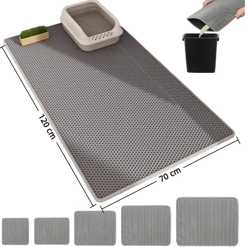 Double Layer Wear Resistant Waterproof Cat Litter Mat Nekoyn Petmart Store