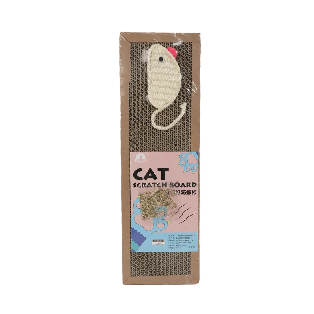 Oval Cat Scratching Board with Catnip - Corrugated Cardboard Scratcher & Bed Stone's Store