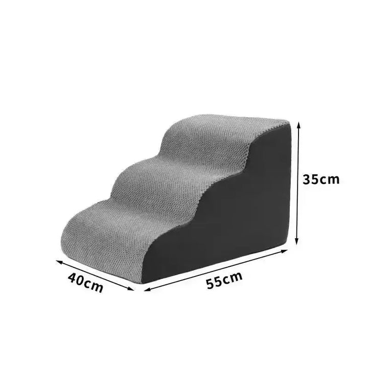 Cozy Memory Foam Dog Stairs — 2 or 3 Steps Stone's Store