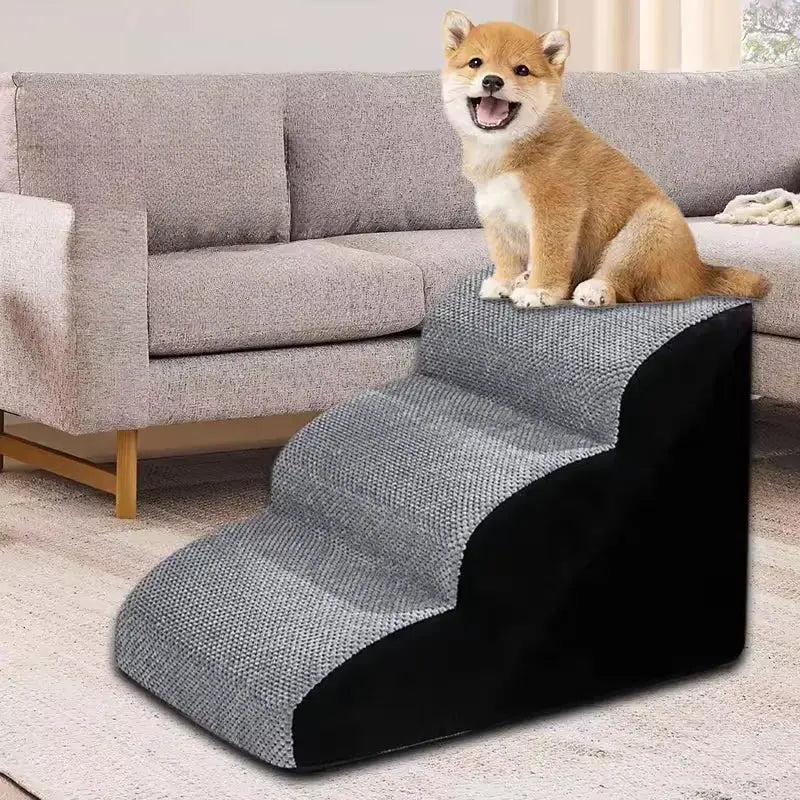 Cozy Memory Foam Dog Stairs — 2 or 3 Steps Stone's Store