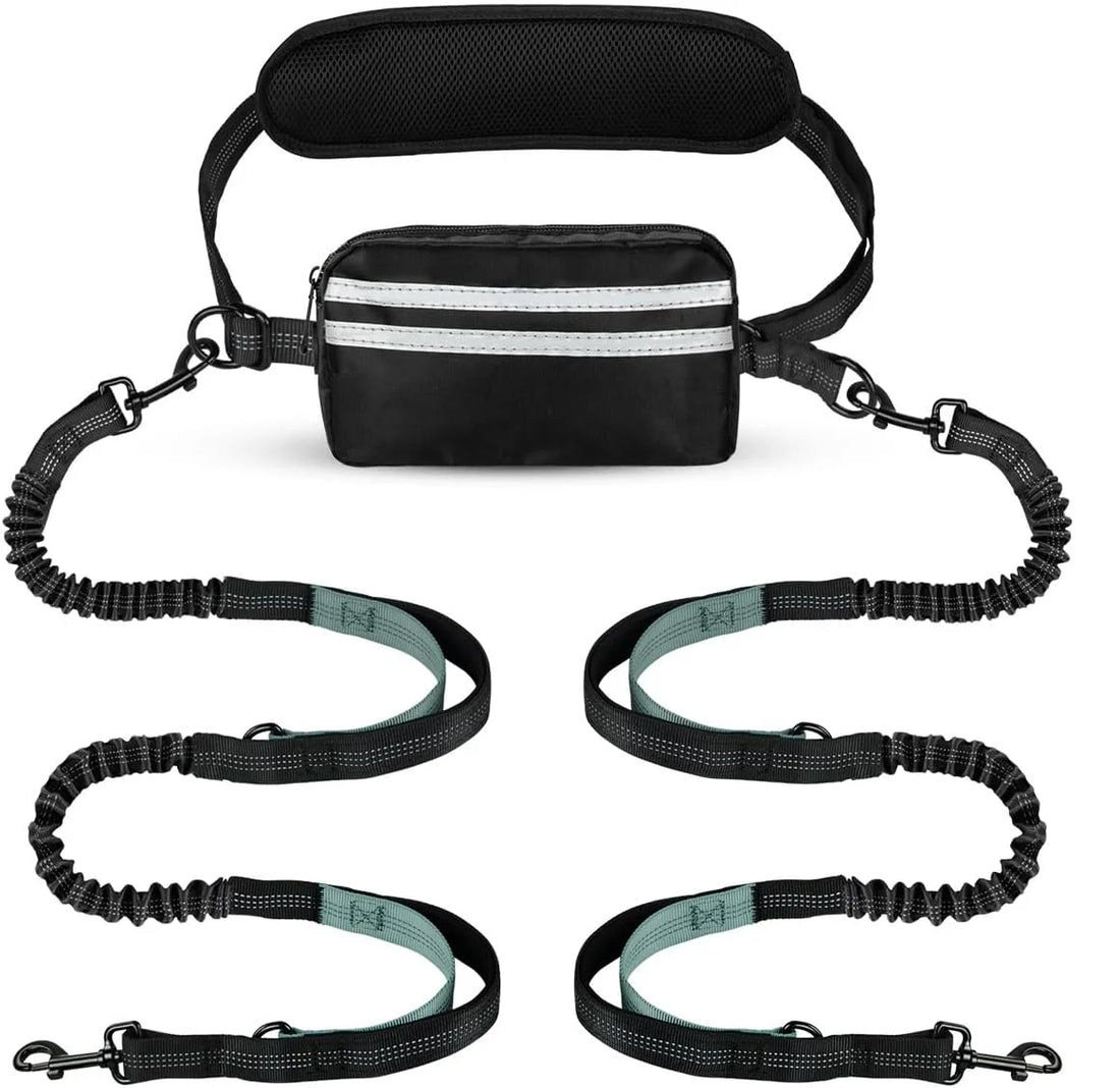Walk Free: Hands-Free Dog Leash with Zipper Pouch
