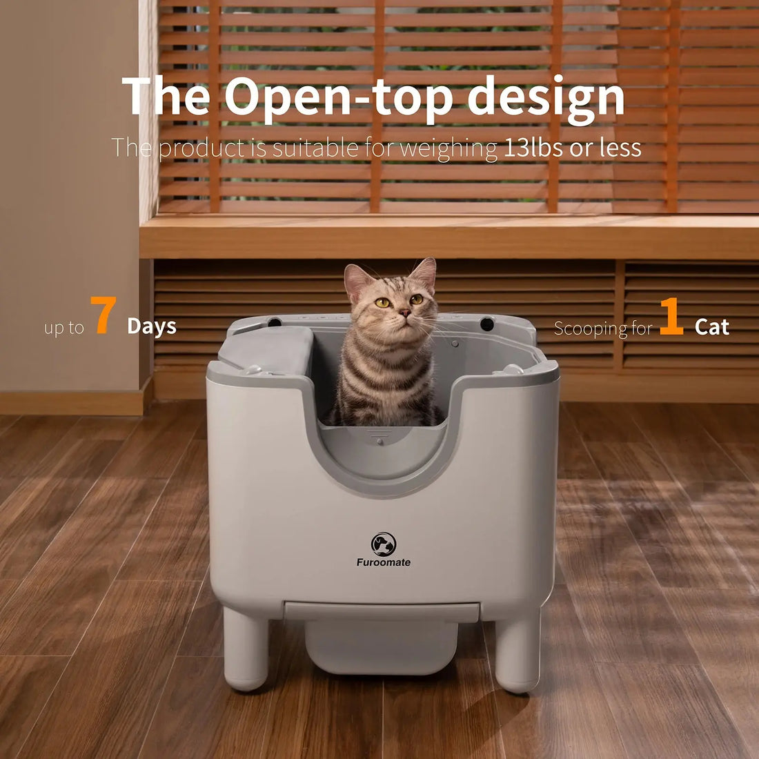 Smart Self-Cleaning Litter Box with Safety and Odor Control Furoomatepet Store