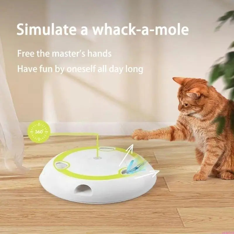 WhiskerWhirl™ – Automatic Cat Teaser & Stress Reliever
