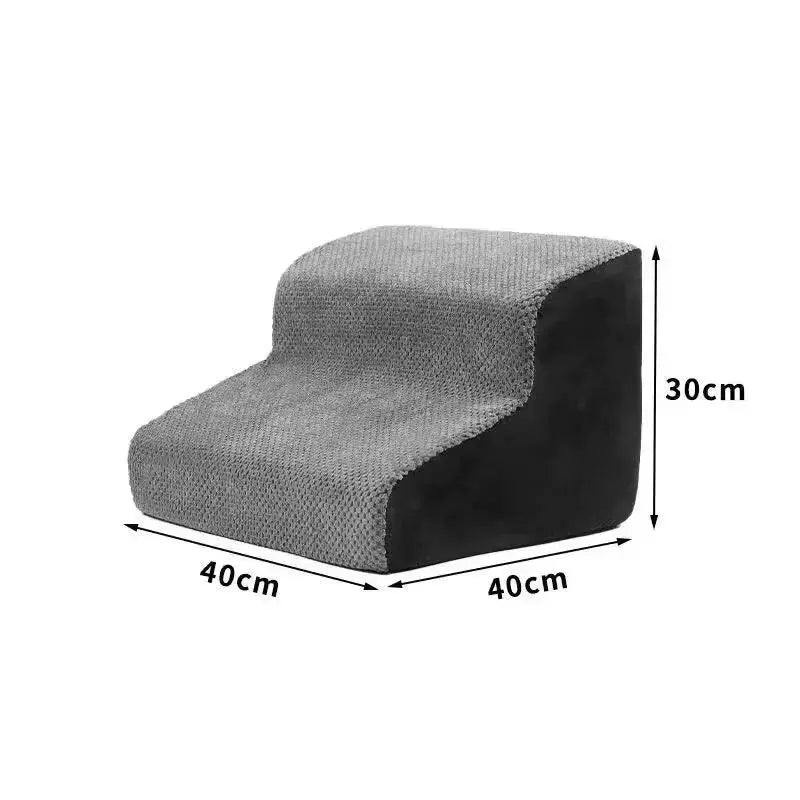 Cozy Memory Foam Dog Stairs — 2 or 3 Steps Stone's Store