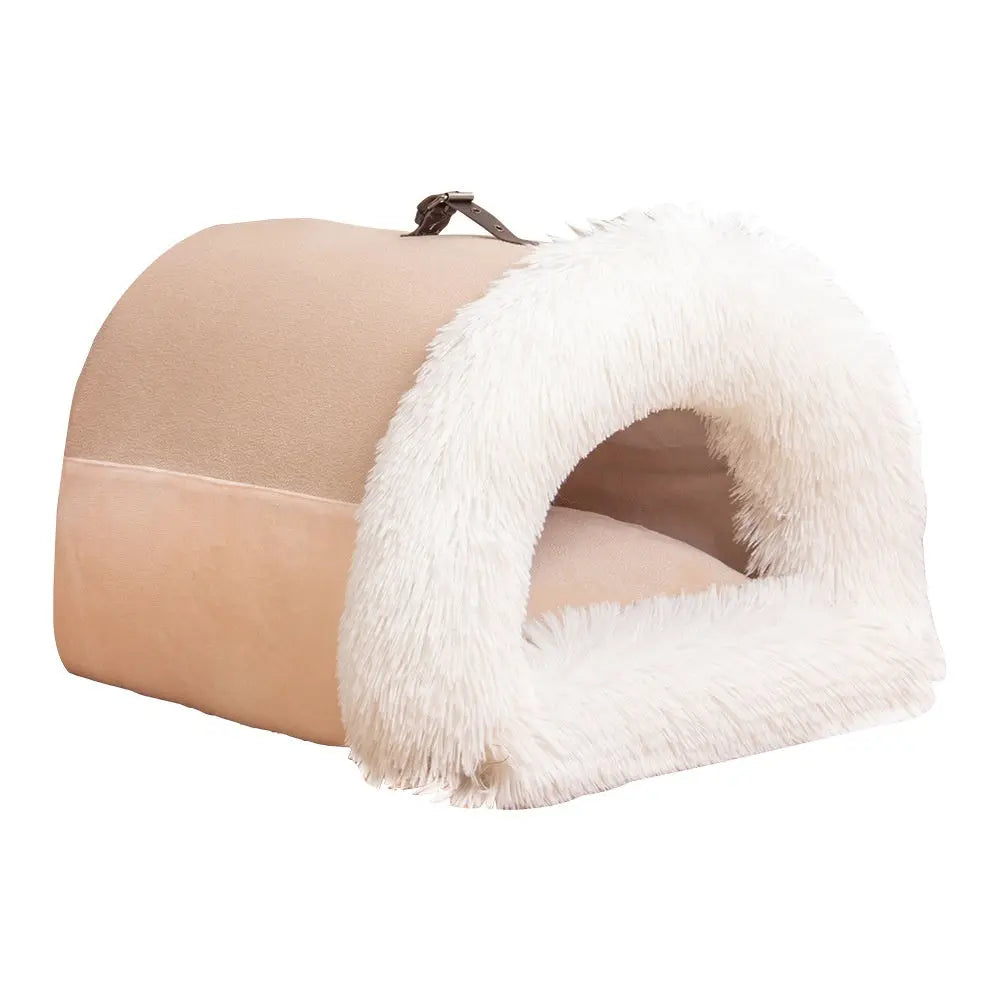 New Splice Portable Pet Nest Portable Autumn And Winter Warm Dog Nest Moisture-proof Long Fur Cat Nest Cross Border Pet Nest mzon store