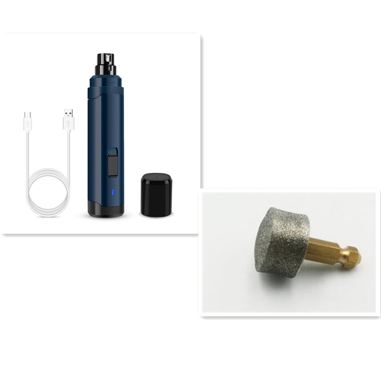 Electric Pet Nail Grinder – Low Noise USB Rechargeable Dog & Cat Nail Trimmer (Safe & Painless Grooming Tool)