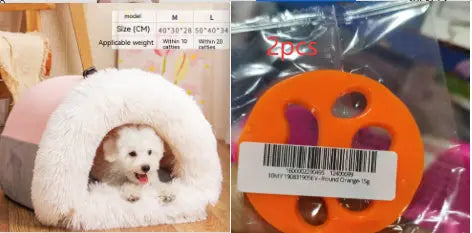 New Splice Portable Pet Nest Portable Autumn And Winter Warm Dog Nest Moisture-proof Long Fur Cat Nest Cross Border Pet Nest mzon store