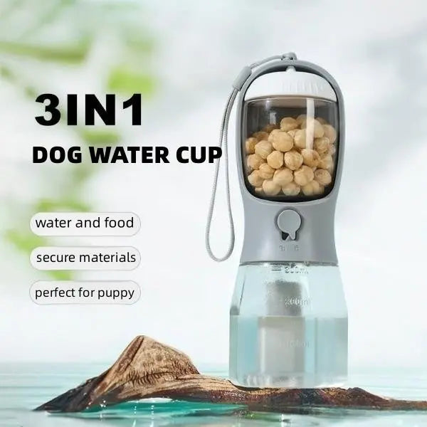 Dog Water Cup Drinking Food Garbage Bag Three-in-one Portable Small Multi-functional Pet Cups Pets Supplies mzon store