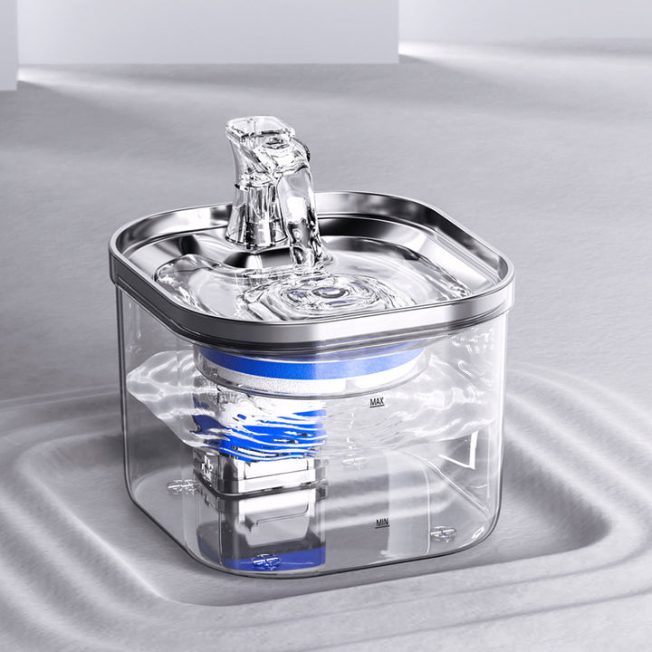 Stainless Steel Automatic Pet Water Fountain – Intelligent Circulating Dispenser for Cats & Dogs