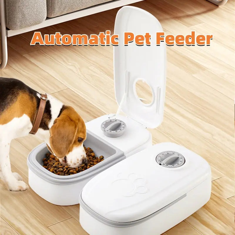 Automatic Pet Feeder Smart Food Dispenser For Cats Dogs Timer Stainless Steel Bowl Auto Dog Cat Pet Feeding Pets Supplies mzon store