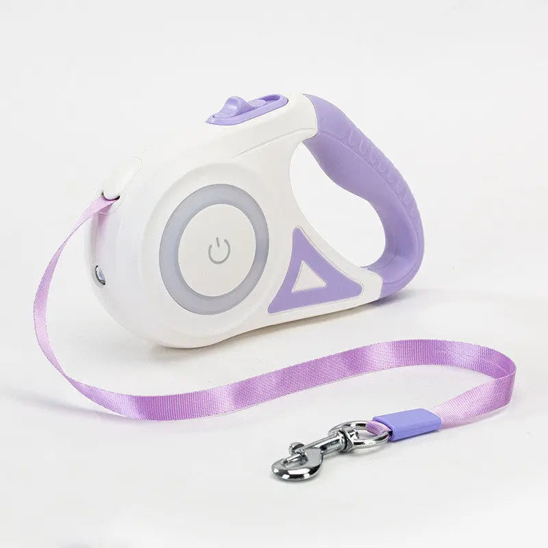 Retractable Dog Leash with One-Button Brake – 3m & 5m Automatic Extendable Pet Traction Rope with Optional Collar mzon store