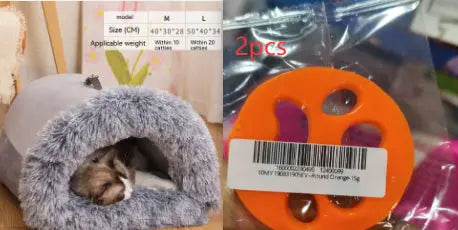 New Splice Portable Pet Nest Portable Autumn And Winter Warm Dog Nest Moisture-proof Long Fur Cat Nest Cross Border Pet Nest mzon store